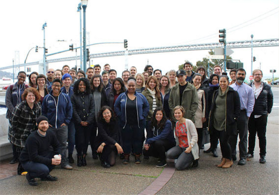 Group photo of volunteers.
